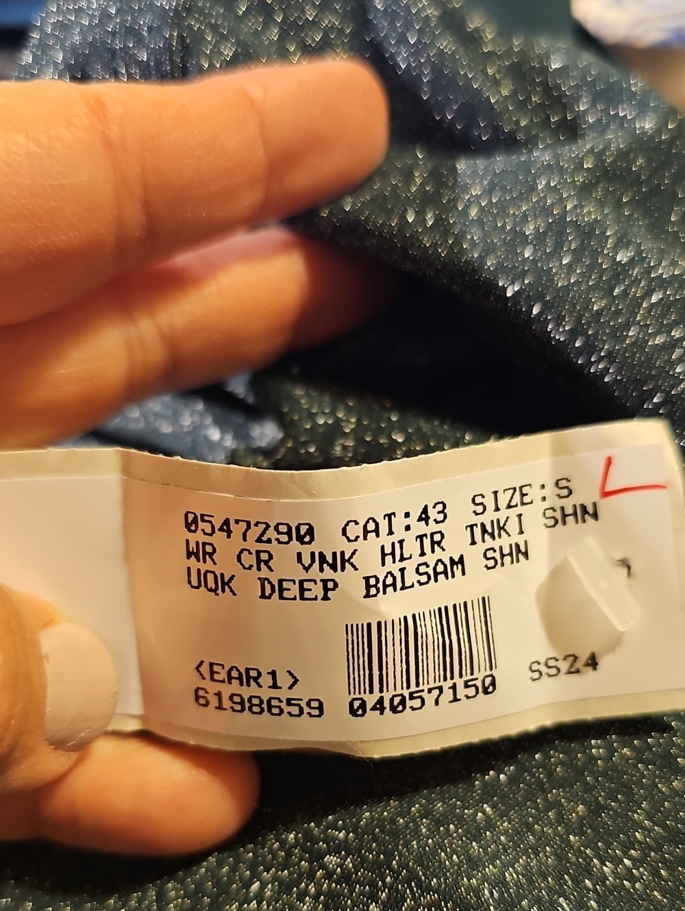 Lands' End Halter Tankini Top Green Shily Women's NWT SMALL - Picture 4 of 5